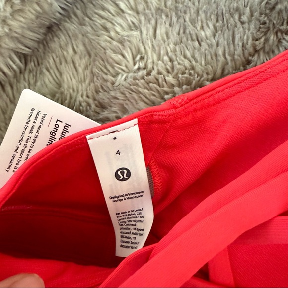 Lululemon Energy Longline Bra *Medium Support, B–D Cups Red Glow - Picture 8 of 10